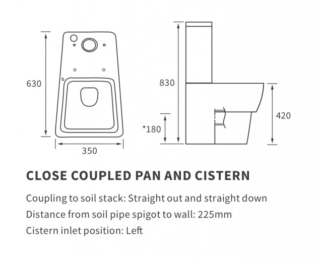 DIPTP0092Close Coupled Pan And Cistern