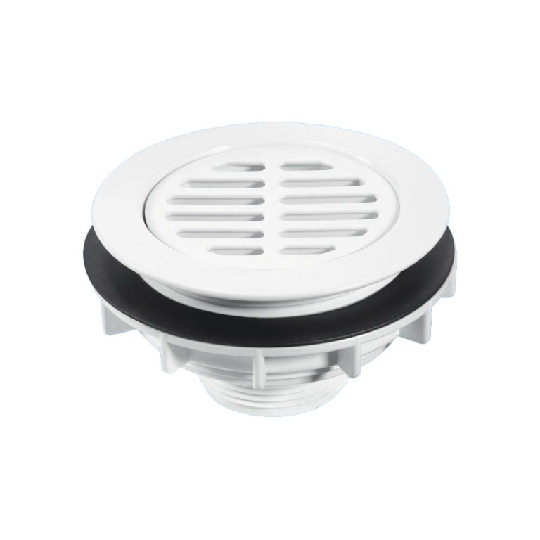 McAlpine 2" High Flow Shower Waste 113mm White Plastic Flange x 56mm