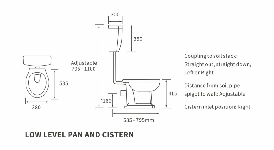 DIPTP0204Low Level Pan And Cistern