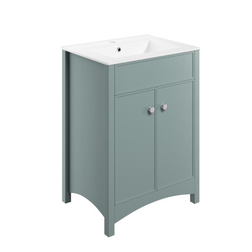 DIFTP1626Lucia Sea Green 610mm Vanity Unit