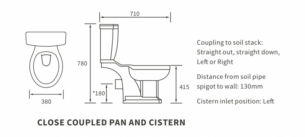 DIPTP0182Close Coupled Pan And Cistern