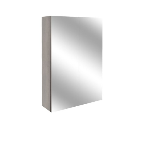 DIFT1386Alba 500mm Slim 2 Door Mirrored Wall Unit