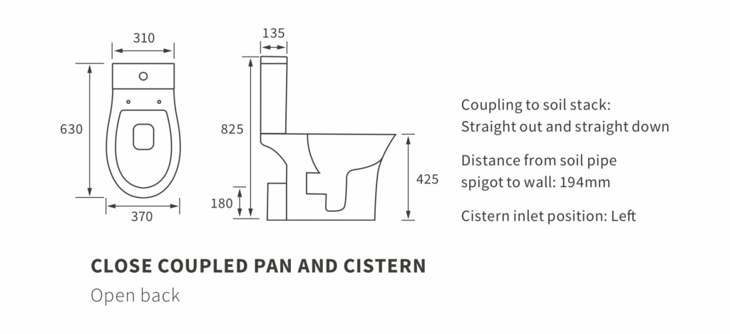 DIPTP0236Close Coupled Pan And Cistern