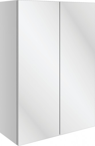 DIFT1572Valesso White Gloss 500mm 2 Door Mirrored Wall Unit
